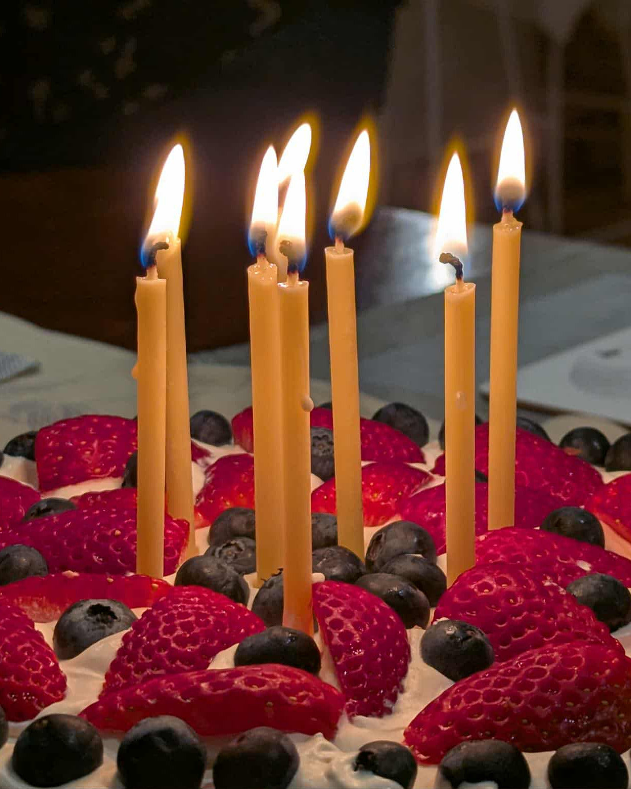 12 Pack Natural Beeswax Birthday Candles